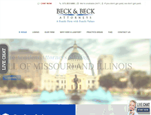 Tablet Screenshot of becklawmo.com